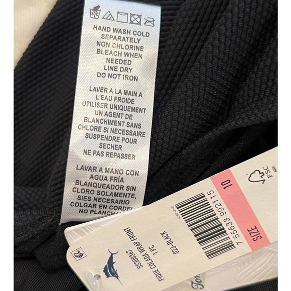 NWT Tommy Bahama Pique Colada Wrap Front Swimsuit Size 10 - Picture 6 of 8